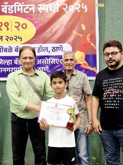 Proud moments for our student Vihaan Gaikwad, who was the runner-up in the U/11 Thane District tournament.