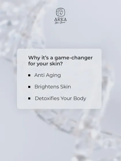 The three main benefits of IV Glutathione are anti-aging, skin brightening, and body detoxification. It is a comprehensive treatment that improves not just your skin's appearance but your overall well-being.