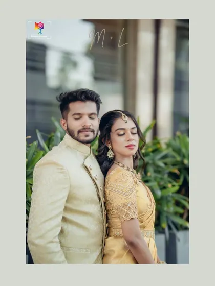 A serene portrait of the couple with their eyes closed, lost in the moment. This shot emphasizes trust and a deep, quiet connection.