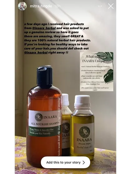 A genuine review from a new user who loves the great smell and the fact that my products are 100% natural and healthy for her hair.