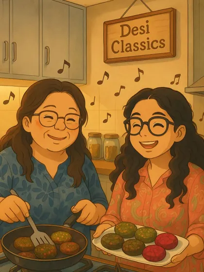 This is us, a mother-daughter duo, in our happy place. We started Desi Classics to keep our family recipes alive, and every dish we make is filled with the same warmth and care of 'maa ke haath ka khana'.