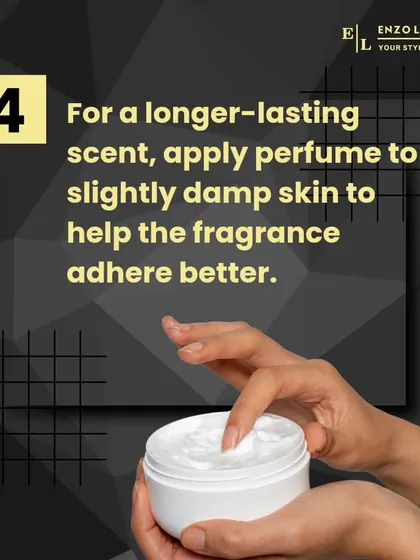 For a longer-lasting scent, I recommend applying perfume to slightly damp skin, like right after a shower. The moisture helps to lock in the fragrance.