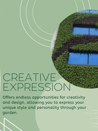 A duplicate of ID 171, this graphic highlights the creative expression possible with vertical gardens.