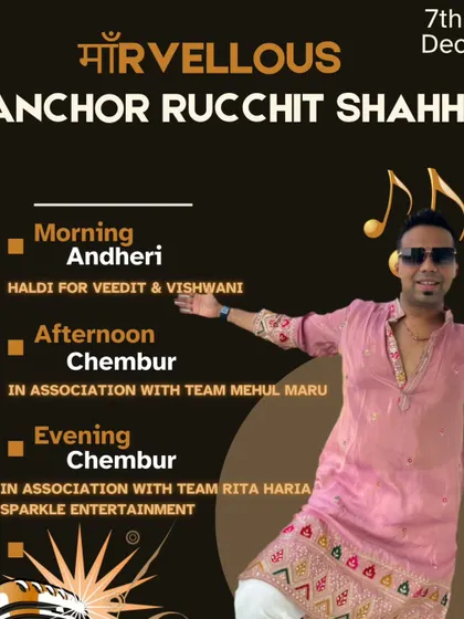 A busy day with three shows across Mumbai. The grind never stops during the wedding season.