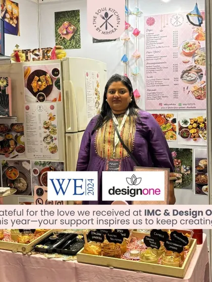 We were grateful for the love we received at the IMC & Design One exhibition. This photo shows me at our stall, a milestone made possible by your incredible support.