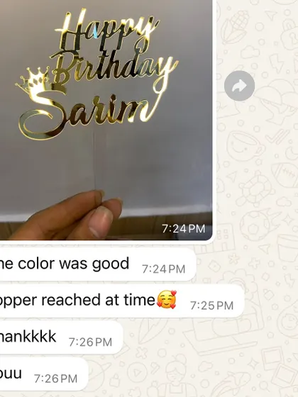 "The color was good, Topper reached at time." Timely delivery and accurate colors are promises I strive to keep with every single order.