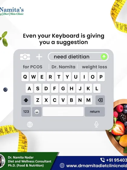 Sometimes, even your keyboard knows what you need. If you're searching for a dietitian for PCOS, weight loss, or just to get healthier, I am here to create a personalized plan that works for you.