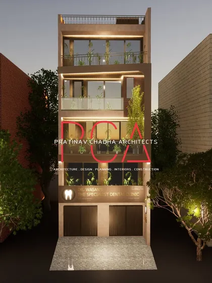 A duplicate of image 143, offering another look at the dusk view of the Mukherjee Nagar project.