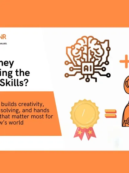 Are they learning the right skills? This graphic emphasizes that robotics builds creativity, problem-solving, and hands-on skills that matter for tomorrow's world.