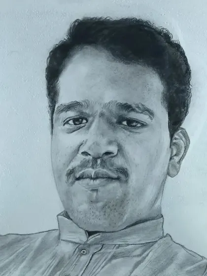 A simple and classic portrait sketch. My goal is to create a realistic likeness from the photo you provide.