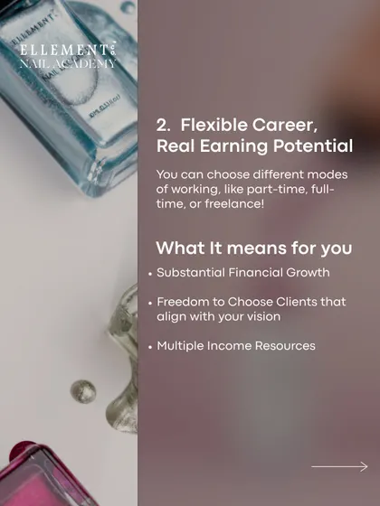 Reason 2: Flexible Career, Real Earning Potential. You can choose to work part-time, full-time, or freelance, giving you financial freedom and control over your client base.