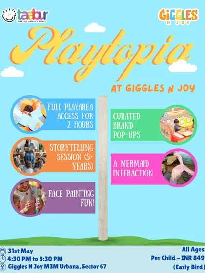 Playtopia at Giggles N Joy was a huge event with 2 hours of play, face painting, storytelling, and even a mermaid interaction. I curate these multi-activity events for maximum fun.