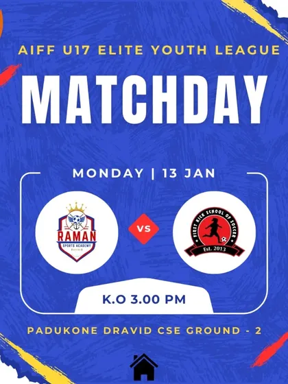 Match 4 announcement for our U17 team in the AIFF Elite Youth League.