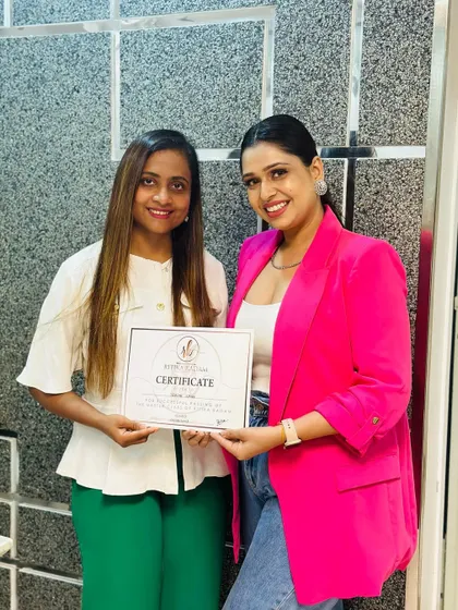 I believe in lifelong learning. I was so excited to get certified by the master of hairstyling, Ritika Kadam. Investing in my own skills is essential to providing the best and most current techniques to my clients and students.