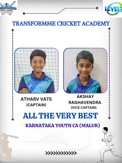 Announcing our captain and vice-captain for the Karnataka Youth CA team in the KSCA U-12 league.