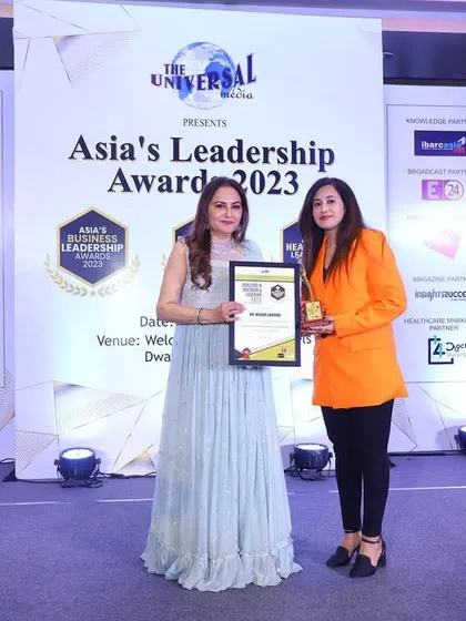 I was honored to receive the Asia's Leadership Award for excellence in healthcare from the esteemed actress Jaya Prada. This recognition fuels my passion for delivering the highest standard of care.
