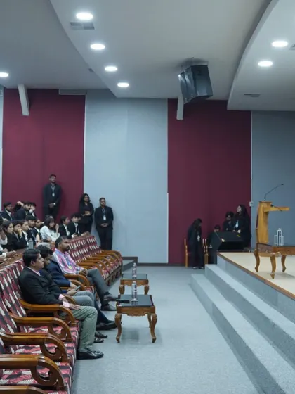 The audience at CHRIST University during a workshop on Alternative Dispute Resolution. Our interactive sessions are designed to equip students with practical skills for their future legal careers.