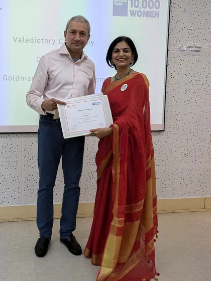 Completing the Goldman Sachs 10,000 Women program at IIM Bangalore was a milestone that reinforced my mission. It's a privilege to combine my passion for nutrition with solid business principles to create wellness programs that deliver real, sustainable impact for organizations.