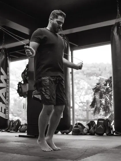 Cardio isn't boring here. Jump rope is a fundamental tool for developing footwork, timing, and endurance, essential for any fighter.