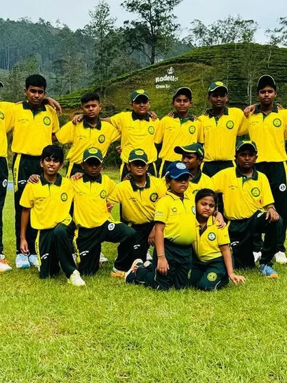 The full U-16 squad poses for a team photo during their Sri Lanka tour.