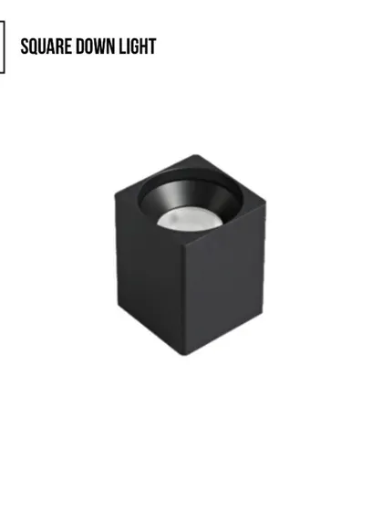 The Square Down Light is a versatile surface-mounted fixture. Its clean, geometric form adds a modern touch, while its focused beam provides excellent accent or task lighting.