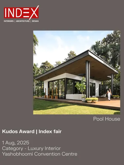 I was incredibly proud when the Pool House project won the Kudos Award at the Index Fair in the Luxury Interior category.