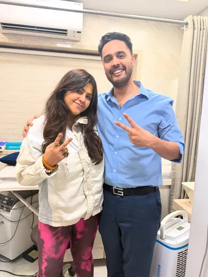 With the powerhouse producer and director, Ekta Kapoor. It's always great to connect with leaders who shape our entertainment industry.