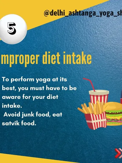 An improper diet can hinder your practice. To perform yoga at its best, be aware of your diet. Avoid junk food and embrace a clean, sattvic diet.