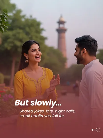 It starts with formal meetings, but slowly, through shared jokes, late-night calls, and small habits you fall for, a real connection is built. This is how love grows in a modern arranged marriage.