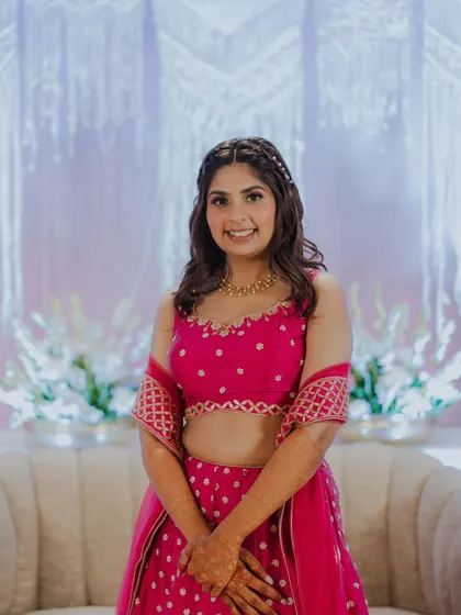 A final portrait from her Mehendi. She looks absolutely beautiful.