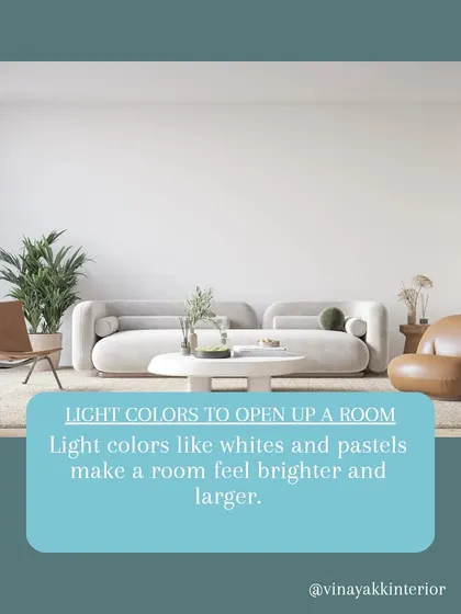 A simple but effective tip: using light colors like whites and pastels on your walls can instantly make a room feel brighter, larger, and more open.