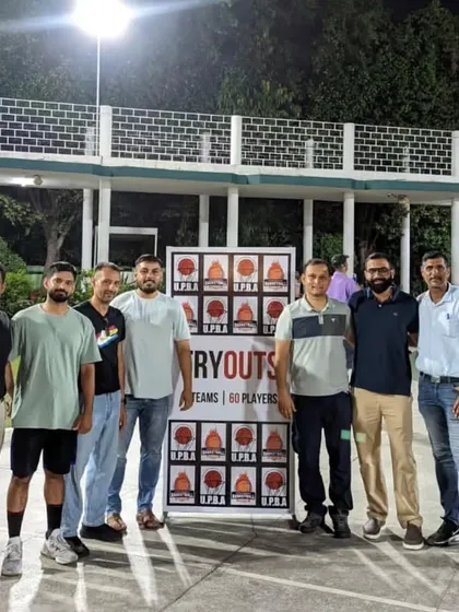 Officials and organizers at the UPBA Basketball League Tryouts. We are deeply involved in the growth of basketball in the region.
