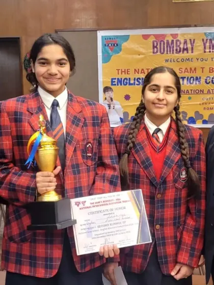 Congratulations to our swimmer Lakshita for winning a trophy in the English Elocution Contest. Her dedication in the pool and in her academics is truly inspiring.