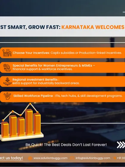 CapEx subsidies, production-linked incentives, and special benefits for women entrepreneurs are just some of the advantages of Karnataka's new industrial policy. We help you navigate these options to secure the best deal for your venture.
