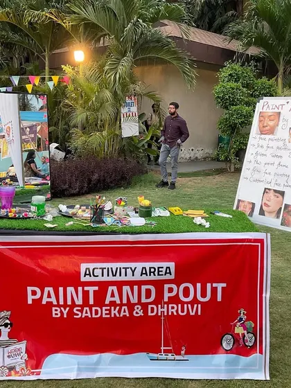 This was our very first setup. It's amazing to see how far our little baby, Paint N Pout, has come.