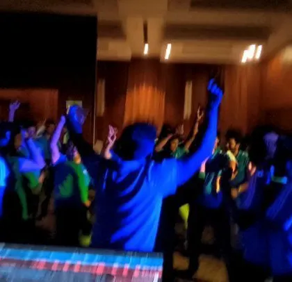 The view from my console as the ABB team dances the night away. It was a total banger of a night with a fantastic crowd.