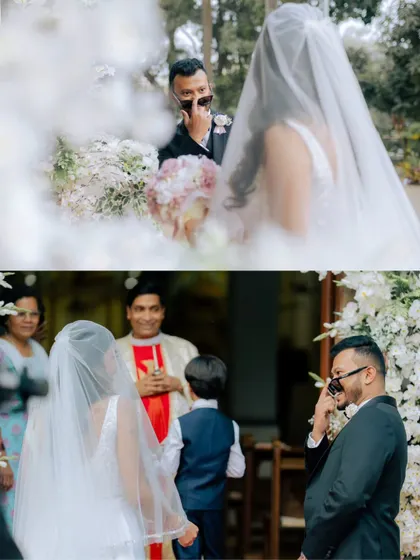 The moment a groom sees his bride for the first time is pure, unfiltered emotion. I focus on capturing these powerful, candid reactions that become some of the most cherished memories of the day.