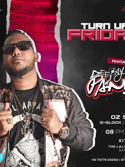 My feature poster for "Turn Up Friday" at Kitty Ko, The Lalit Ashok Bangalore. I always bring the heat for the weekend kickoff.