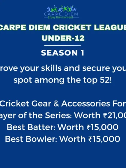 A summary of what's at stake. This graphic clearly outlines the high-value prizes for our top players. We believe in rewarding excellence to motivate our young cricketers.