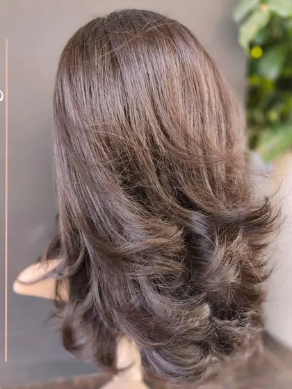 This mocha brown wig is a beauty. We are shipping this custom piece to a happy client in Pune.