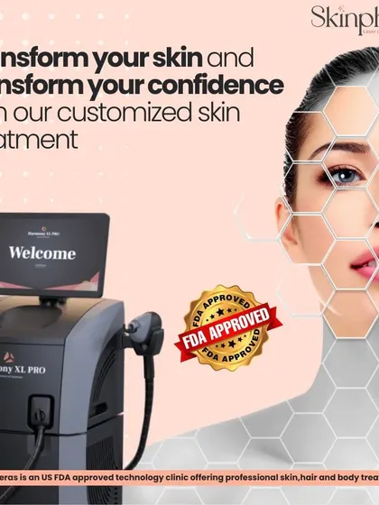 An overview of our customized skin treatments featuring the FDA-approved Harmony XL PRO. This versatile laser platform allows us to address a wide range of skin concerns with precision.