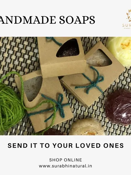 I package my handmade soaps in eco-friendly boxes, making them a perfect small gift or addition to a larger hamper. Each soap is a little piece of natural luxury.