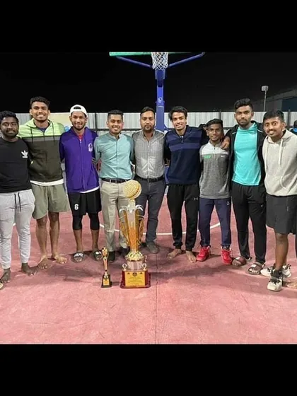 Celebrating our third-place finish with the team.