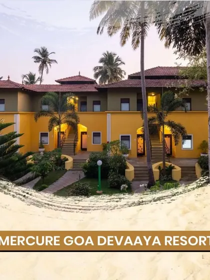 The charming architecture of the Mercure Goa Devaaya Resort, offering a serene and picturesque setting for a wedding.