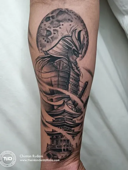 The Samurai tattoo, featured as part of a 'Best of the Month' collection.