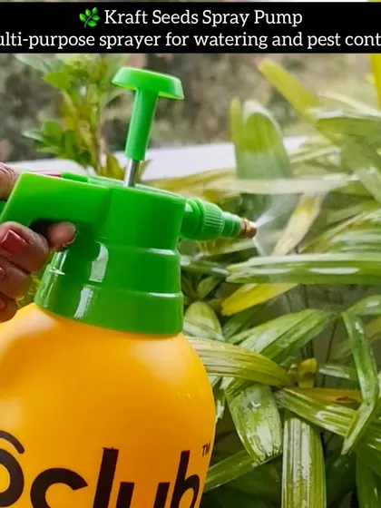 A good spray pump is an essential tool for applying foliar fertilizers and organic pesticides. This multi-purpose sprayer from Kraft Seeds is easy to use and helps me ensure even coverage on the leaves, which is important for effective pest control.