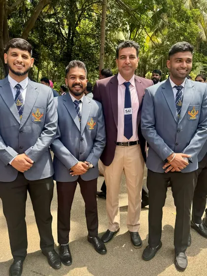 With fellow coaches from my batch. The journey to becoming an NIS certified coach was challenging but incredibly rewarding.