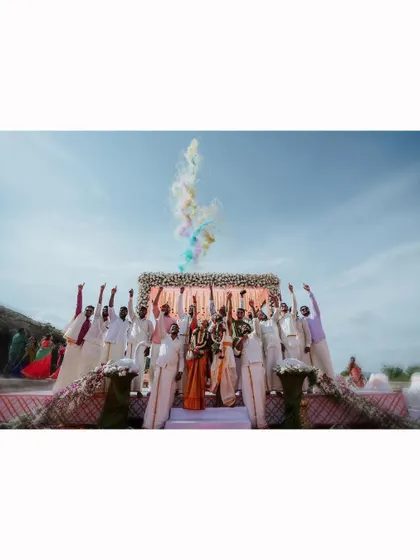 A duplicate of the epic colored smoke celebration photo.