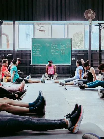 Fitness isn't just about the workout, it's about the connection. A post workout stretch and chat is a key part of our sessions, building our community one class at a time.