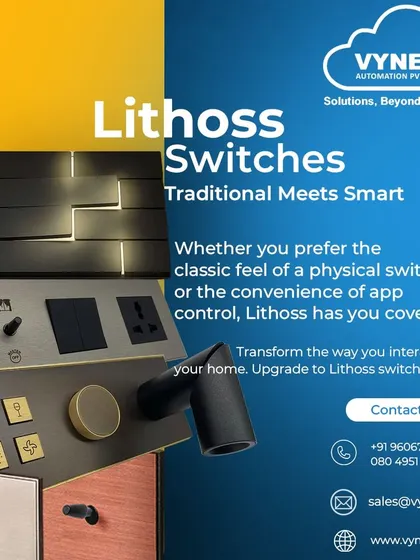 For those who appreciate both classic feel and modern convenience, we offer Lithoss switches. These panels provide the option of physical switch control alongside full app integration for your smart home.